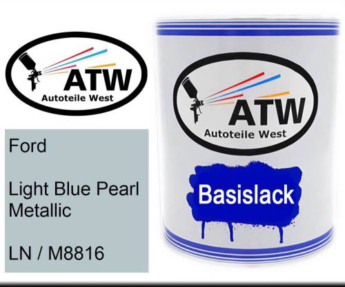 Ford, Light Blue Pearl Metallic, LN / M8816: 1L Lackdose, von ATW Autoteile West.
